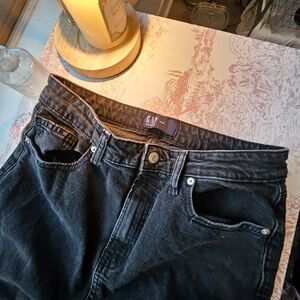 GAP Black Denim Jean Long Skirt